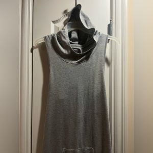 Hooded Athletic Sweat Dress
